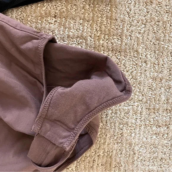 Everlane Seamless Camisole Bodysuits - Black and Mauve - Picture 6 of 8